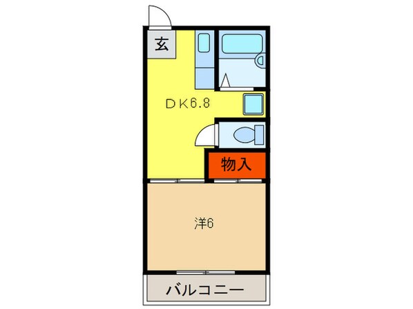 サンハイツ朝霧の物件間取画像